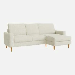 Habitat Canapé 3 Places Avec Méridienne Droite En Tissu Venezia - Blanc Craie - Accoudoirs Fins - Pieds Droits En Chêne Huilé - Confort Medium 9 Habitat Canapé 3 Places Avec Méridienne Droite En Tissu Venezia - Blanc Craie - Accoudoirs Fins - Pieds Droits En Chêne Huilé - Confort Medium -meubles boutique 004 canape 3pl meridie droit px5 10276271 1