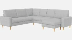 Habitat Canapé Panoramique 2 X 2 + Méridienne Gauche En Tissu Melina - Gris Asphalte - Accoudoirs Fins - Pieds Droits En Chêne Huilé - Confort Ferme 11 Habitat Canapé Panoramique 2 X 2 + Méridienne Gauche En Tissu Melina - Gris Asphalte - Accoudoirs Fins - Pieds Droits En Chêne Huilé - Confort Ferme -meubles boutique 026 canape 2x2 places meridie g pg2 10354479 2