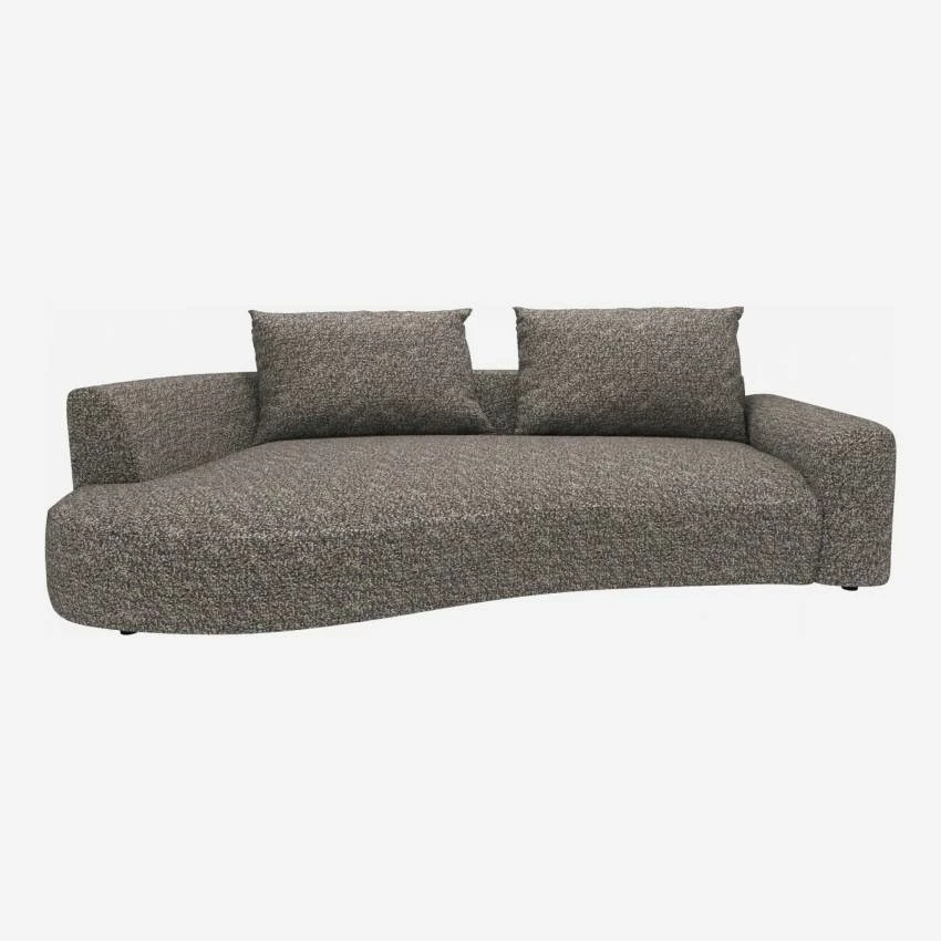 Habitat Canapé D'angle Gauche De Forme Organique En Tissu Venezia - Bleu Zingué 4 Habitat Canapé D'angle Gauche De Forme Organique En Tissu Venezia - Bleu Zingué – Image 4