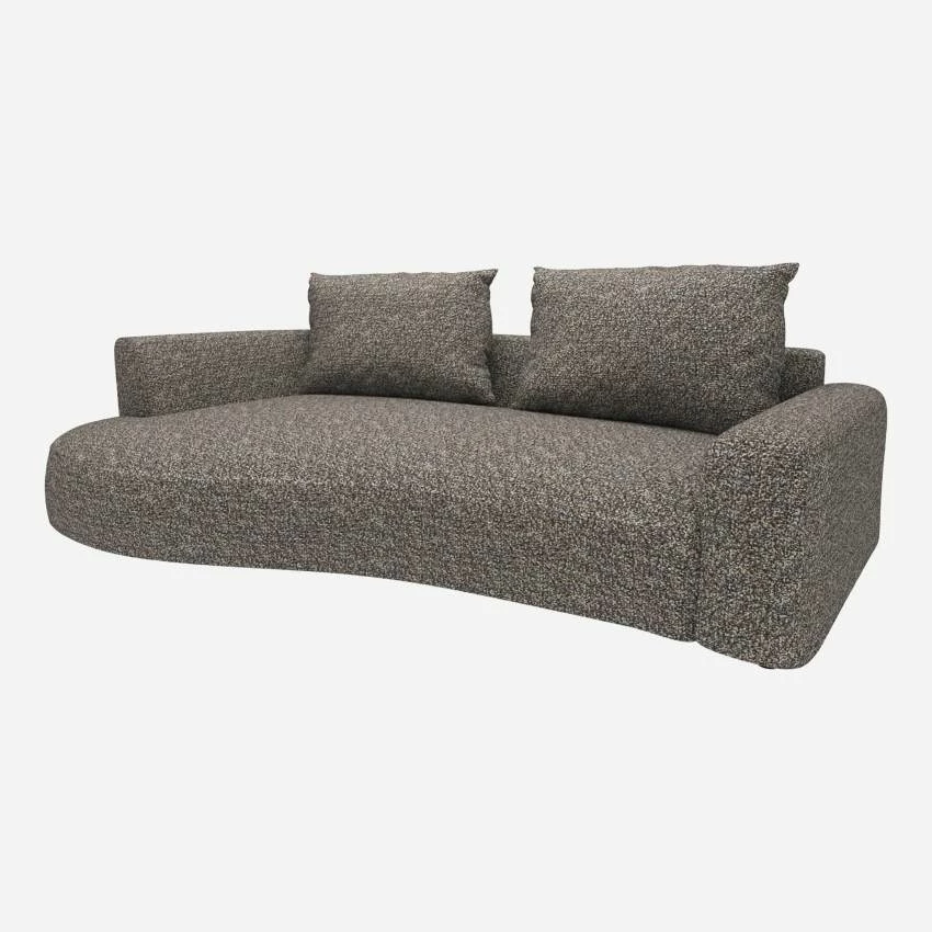 Habitat Canapé D'angle Gauche De Forme Organique En Tissu Venezia - Bleu Zingué 5 Habitat Canapé D'angle Gauche De Forme Organique En Tissu Venezia - Bleu Zingué – Image 5