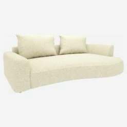 Habitat Canapé D'angle Droit De Forme Organique En Tissu Venezia - Blanc Craie 7 Habitat Canapé D'angle Droit De Forme Organique En Tissu Venezia - Blanc Craie -meubles boutique 10753707