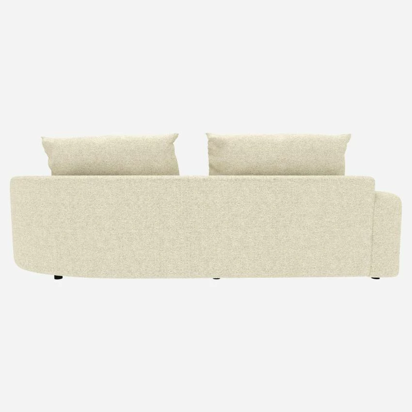 Habitat Canapé D'angle Droit De Forme Organique En Tissu Venezia - Blanc Craie 3 Habitat Canapé D'angle Droit De Forme Organique En Tissu Venezia - Blanc Craie – Image 3