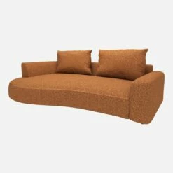 Habitat Canapé D'angle Gauche De Forme Organique En Tissu Lucca - Marron Noisette 11 Habitat Canapé D'angle Gauche De Forme Organique En Tissu Lucca - Marron Noisette -meubles boutique 10753767 1