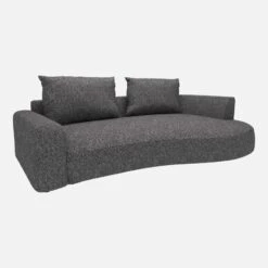 Habitat Canapé D'angle Droit De Forme Organique En Tissu Lucca - Bleu Zingué 10 Habitat Canapé D'angle Droit De Forme Organique En Tissu Lucca - Bleu Zingué -meubles boutique 10753827 1