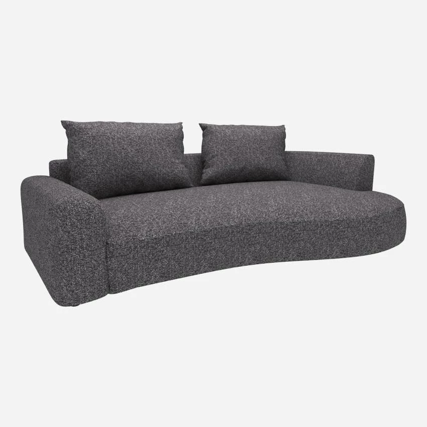 Habitat Canapé D'angle Droit De Forme Organique En Tissu Lucca - Bleu Zingué 5 Habitat Canapé D'angle Droit De Forme Organique En Tissu Lucca - Bleu Zingué – Image 5