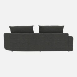 Habitat Canapé D'angle Droit De Forme Organique En Tissu Melina - Gris Ardoise -meubles boutique 10753855 1