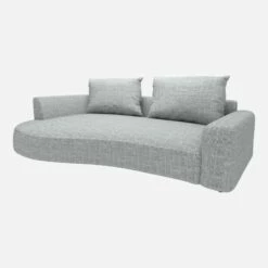 Habitat Canapé D'angle Gauche De Forme Organique En Tissu Melina - Gris Asphalte 10 Habitat Canapé D'angle Gauche De Forme Organique En Tissu Melina - Gris Asphalte -meubles boutique 10753887 1