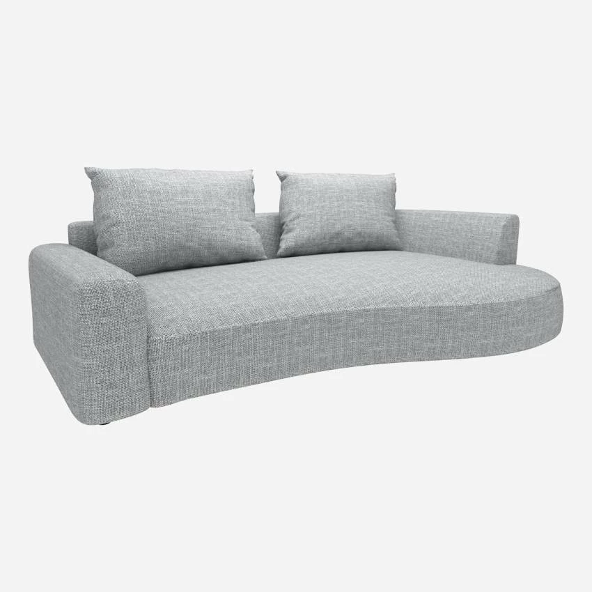 Habitat Canapé D'angle Droit De Forme Organique En Tissu Melina - Gris Asphalte 5 Habitat Canapé D'angle Droit De Forme Organique En Tissu Melina - Gris Asphalte – Image 5