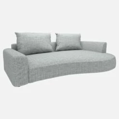 Habitat Canapé D'angle Droit De Forme Organique En Tissu Melina - Gris Asphalte 7 Habitat Canapé D'angle Droit De Forme Organique En Tissu Melina - Gris Asphalte -meubles boutique 10753899