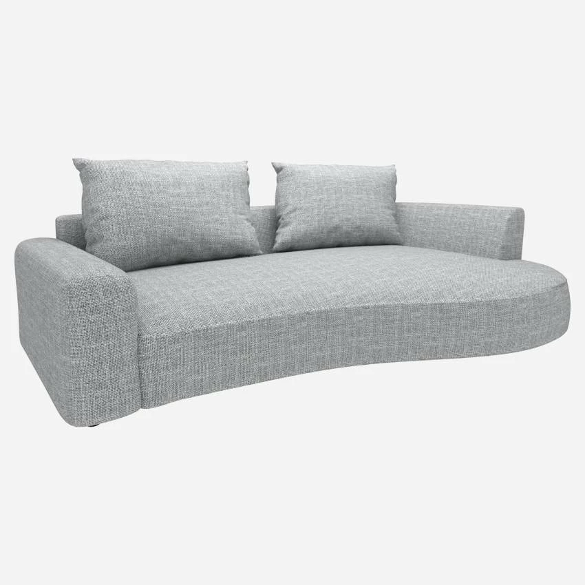 Habitat Canapé D'angle Droit De Forme Organique En Tissu Melina - Gris Asphalte 2 Habitat Canapé D'angle Droit De Forme Organique En Tissu Melina - Gris Asphalte – Image 2