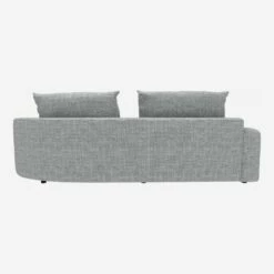 Habitat Canapé D'angle Droit De Forme Organique En Tissu Melina - Gris Asphalte 11 Habitat Canapé D'angle Droit De Forme Organique En Tissu Melina - Gris Asphalte -meubles boutique 10753903 1