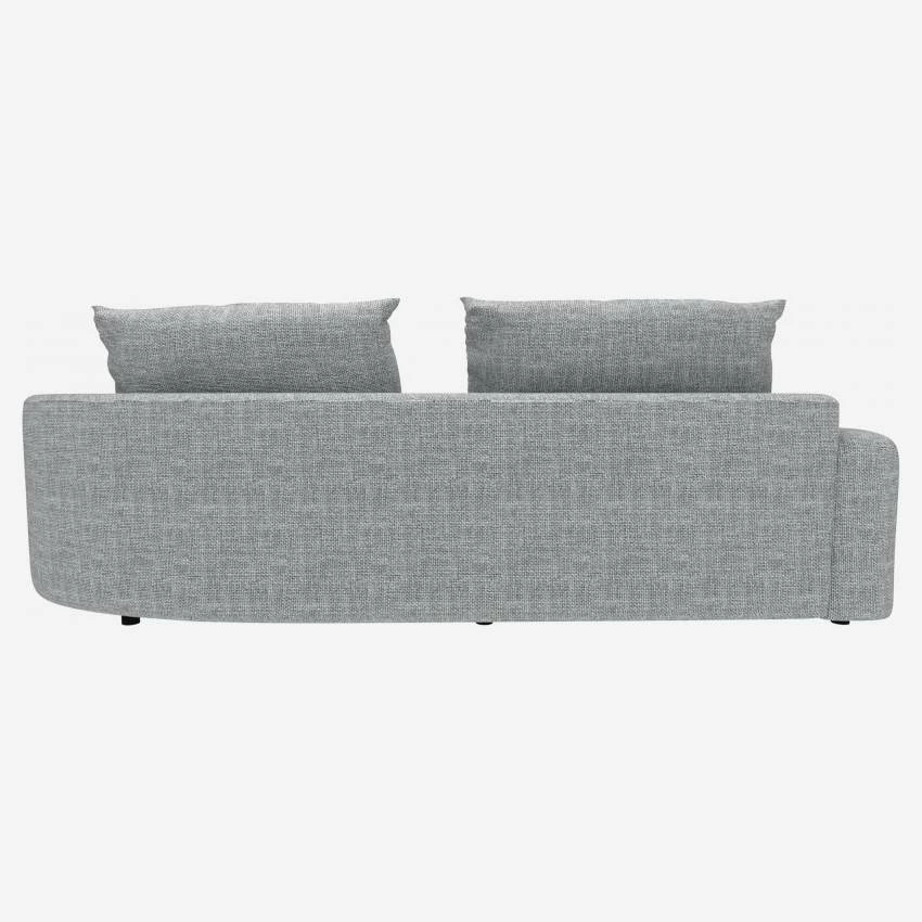 Habitat Canapé D'angle Droit De Forme Organique En Tissu Melina - Gris Asphalte 3 Habitat Canapé D'angle Droit De Forme Organique En Tissu Melina - Gris Asphalte – Image 3