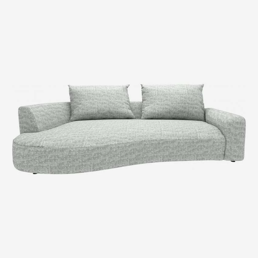 Habitat Canapé D'angle Gauche De Forme Organique En Tissu Alba - Gris Brume 4 Habitat Canapé D'angle Gauche De Forme Organique En Tissu Alba - Gris Brume – Image 4