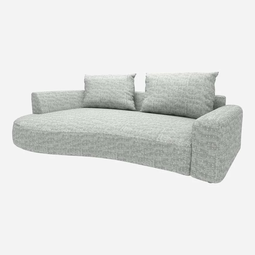 Habitat Canapé D'angle Gauche De Forme Organique En Tissu Alba - Gris Brume 5 Habitat Canapé D'angle Gauche De Forme Organique En Tissu Alba - Gris Brume – Image 5