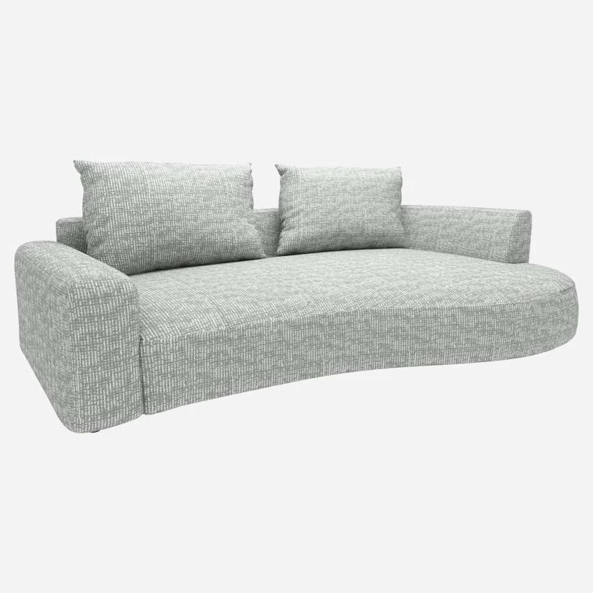 Habitat Canapé D'angle Droit De Forme Organique En Tissu Alba - Gris Brume 2 Habitat Canapé D'angle Droit De Forme Organique En Tissu Alba - Gris Brume – Image 2