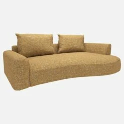 Habitat Canapé D'angle Droit De Forme Organique En Tissu Alba - Jaune Soleil 7 Habitat Canapé D'angle Droit De Forme Organique En Tissu Alba - Jaune Soleil -meubles boutique 10753947