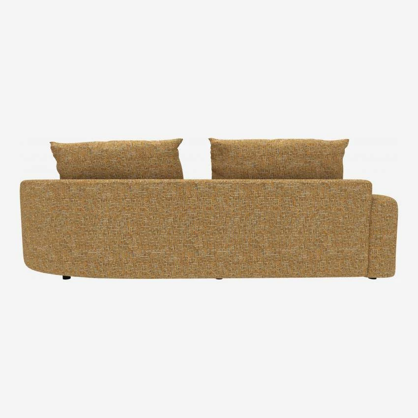 Habitat Canapé D'angle Droit De Forme Organique En Tissu Alba - Jaune Soleil 6 Habitat Canapé D'angle Droit De Forme Organique En Tissu Alba - Jaune Soleil – Image 6