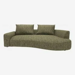 Habitat Canapé D'angle Droit De Forme Organique En Tissu Alba - Vert Orage 9 Habitat Canapé D'angle Droit De Forme Organique En Tissu Alba - Vert Orage -meubles boutique 10753967 1