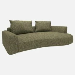 Habitat Canapé D'angle Droit De Forme Organique En Tissu Alba - Vert Orage 7 Habitat Canapé D'angle Droit De Forme Organique En Tissu Alba - Vert Orage -meubles boutique 10753971