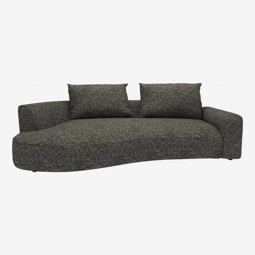 Habitat Canapé D'angle Gauche De Forme Organique En Tissu Alba - Gris Nuage 4 Habitat Canapé D'angle Gauche De Forme Organique En Tissu Alba - Gris Nuage – Image 4