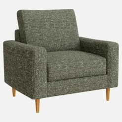 Habitat Fauteuil En Tissu Lucca - Vert Mousse - Accoudoirs Droits - Pieds En équerre En Chêne Huilé - Confort Ferme 7 Habitat Fauteuil En Tissu Lucca - Vert Mousse - Accoudoirs Droits - Pieds En équerre En Chêne Huilé - Confort Ferme -meubles boutique 111 fauteuil pg5 10276319