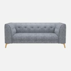 Habitat Canapé Droit 2 Places En Tissu Bellagio - Bleu Céleste -meubles boutique 2 sitzer sofa mit bellagio stoffbezug himmelblau 13360271 1