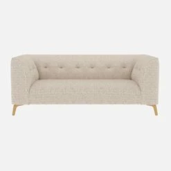 Habitat Canapé Droit 2 Places En Tissu Bormio - Blanc Albâtre -meubles boutique 2 sitzer sofa mit bormio stoffbezug alabasterweiss 13360427 1