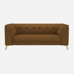 Habitat Canapé Droit 2 Places En Tissu Copparo - Jaune Moutarde -meubles boutique 2 sitzer sofa mit copparo stoffbezug senfgelb 13360499 1