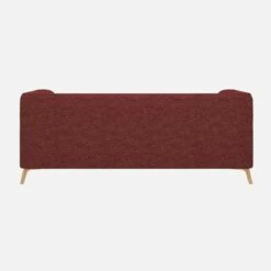 Habitat Canapé Droit 2 Places En Tissu Copparo - Rouge Amourette -meubles boutique 2 sitzer sofa mit copparo stoffbezug weinrot 13360495 1