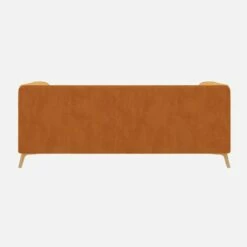 Habitat Canapé Droit 2 Places En Velours - Jaune Moutarde 11 Habitat Canapé Droit 2 Places En Velours - Jaune Moutarde -meubles boutique 2 sitzer sofa mit samtbezug senfgelb 13360399 1