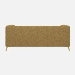 Habitat Canapé Droit 2 Places En Tissu Venezia - Jaune épice -meubles boutique 2 sitzer sofa mit venezia stoffbezug gewuerzgelb 13360207 1