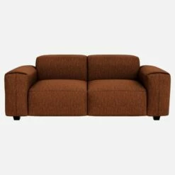 Habitat Canapé 2 Places En Tissu Copparo - Orange Rouille