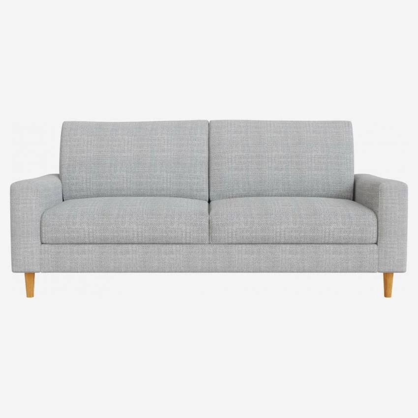 Habitat Canapé 3 Places / 2 Coussins En Tissu Melina - Gris Asphalte - Accoudoirs Fins - Pieds Droits En Chêne Huilé - Confort Medium 1 Habitat Canapé 3 Places / 2 Coussins En Tissu Melina - Gris Asphalte - Accoudoirs Fins - Pieds Droits En Chêne Huilé - Confort Medium