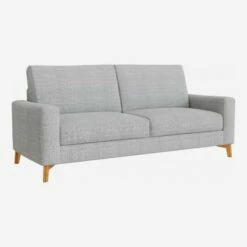 Habitat Canapé 3 Places / 2 Coussins En Tissu Melina - Gris Asphalte - Accoudoirs Fins - Pieds En équerre En Chêne Huilé - Confort Medium 9 Habitat Canapé 3 Places / 2 Coussins En Tissu Melina - Gris Asphalte - Accoudoirs Fins - Pieds En équerre En Chêne Huilé - Confort Medium -meubles boutique 252 canape 3 places pg2 10114755 1