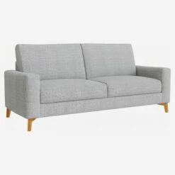 Habitat Canapé 3 Places / 2 Coussins En Tissu Melina - Gris Asphalte - Accoudoirs Fins - Pieds En équerre En Chêne Huilé - Confort Medium 7 Habitat Canapé 3 Places / 2 Coussins En Tissu Melina - Gris Asphalte - Accoudoirs Fins - Pieds En équerre En Chêne Huilé - Confort Medium -meubles boutique 252 canape 3 places pg2 10114755