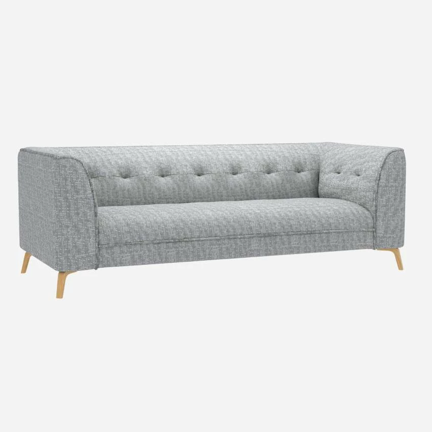 Habitat Canapé Droit 3 Places En Tissu Alba - Gris Brume 2 Habitat Canapé Droit 3 Places En Tissu Alba - Gris Brume – Image 2