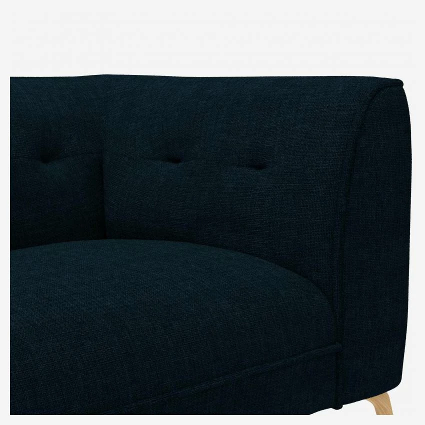 Habitat Canapé Droit 3 Places En Tissu Melina - Bleu Encre 4 Habitat Canapé Droit 3 Places En Tissu Melina - Bleu Encre – Image 4