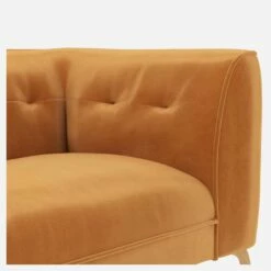 Habitat Canapé Droit 3 Places En Velours - Jaune Moutarde 9 Habitat Canapé Droit 3 Places En Velours - Jaune Moutarde -meubles boutique 3 sitzer sofa mit samtbezug senfgelb 13360875