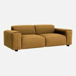 Habitat Canapé 3 Places En Tissu Copparo - Jaune Moutarde -meubles boutique 3 zitsbank van copparo stof mosterdgeel 1330321 1