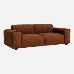 Habitat Canapé 3 Places En Tissu Copparo - Orange Rouille -meubles boutique 3 zitsbank van copparo stof roest 1330337 1