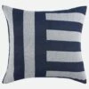 Habitat Coussin En Coton - 45 X 45 Cm - Bleu