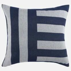 Habitat Coussin En Coton - 45 X 45 Cm - Bleu