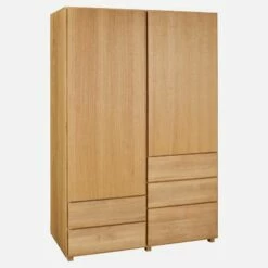 Habitat Armoire En Chêne - Naturel -meubles boutique armoire en chene naturel 9062245