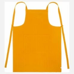 Habitat Tablier En Coton Jaune Moutarde
