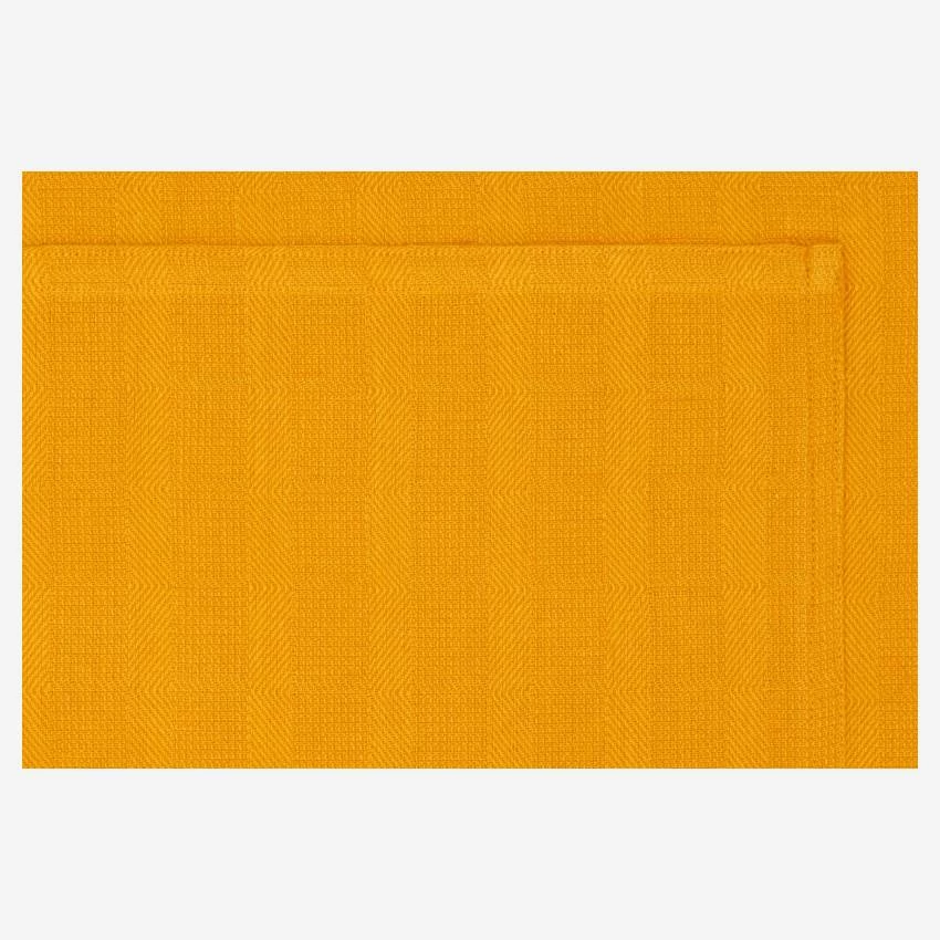 Habitat Tablier En Coton Jaune Moutarde 3 Habitat Tablier En Coton Jaune Moutarde – Image 3