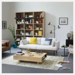 Habitat Bibliothèque En Chêne Avec Son échelle Amovible - Naturel -meubles boutique bibliotheque en chene avec son echelle amovible naturel 7535461