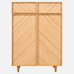 Habitat Buffet Haut 2 Portes En Chêne