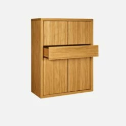 Habitat Buffet Haut 4 Portes Avec Tiroir En Chêne -meubles boutique buffet haut 4 portes avec tiroir en chene 1093741