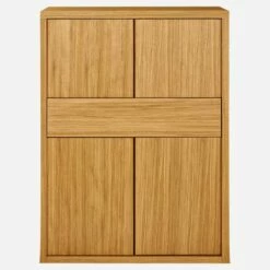 Habitat Buffet Haut 4 Portes Avec Tiroir En Chêne -meubles boutique buffet haut 4 portes avec tiroir en chene 1153799