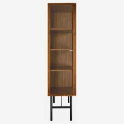 Habitat Buffet Haut Avec Vitrine En Noyer -meubles boutique buffet haut vitrine en noyer 1283481